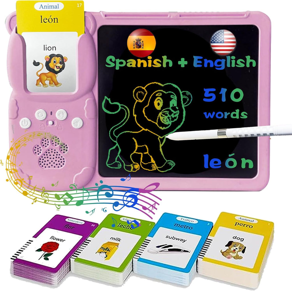 Pizarra Educativa 2 en 1 con Tarjetas en Español e Inglés – 224 Tarjetas - additional image 2